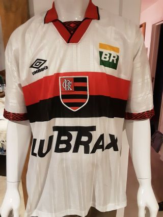 Vintage Mens Flamengo 1995 Foitball Shirt Umbro Top Centenary