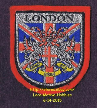 Lmh Patch Woven Badge London City Coat Arms Domine Dirige Nos Jack Flag England