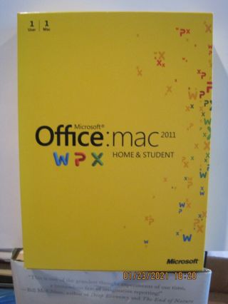 Microsoft Office: Mac 2011 Home And Student - W/product Key - Vintage