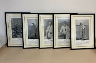Cricket Memorabilia,  Vintage Prints Of Various Players By Hawkins And Thomas