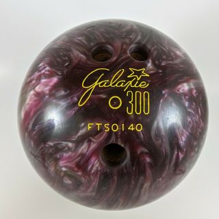 Brunswick Galaxy 300 Bowling Ball Fts0140 - 10 Lb 8 Oz Purple Swirls Vintage