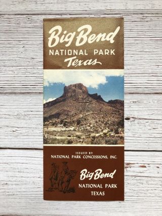 Vintage Big Bend National Park Brochure 1950 