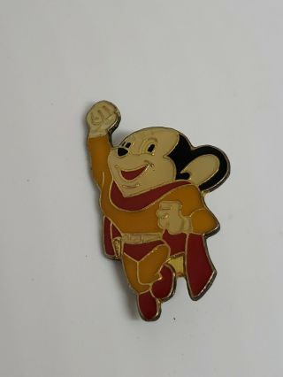 Vintage Mighty Mouse Classic Cartoon Collectible Pendant Lapel Hat Pin