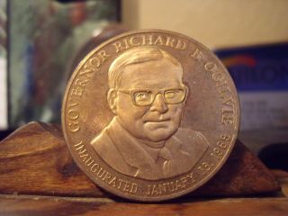 1968 Governor Richard B.  Ogilvie Bronze Medal Illinois Governor - Great Seal