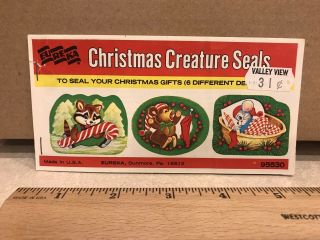 Vintage Eureka Christmas Creature Seals Made In Usa 95530