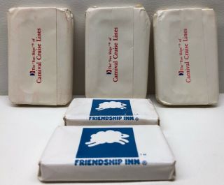 Vintage Retro Carnival Cruise Lines,  Friendship Inns Facial 5 Bars Of Soap