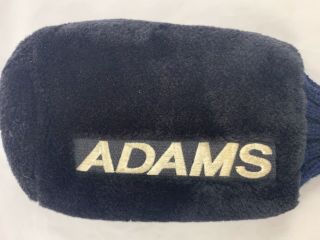 Vintage Adams Black and Blue Golf Club 1 Headcover Sock HAS SMALL HOLE 2