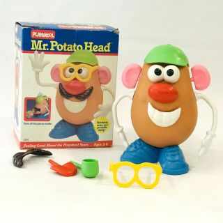 Vintage Playskool Mr.  Potato Head Box Hasbro 1986