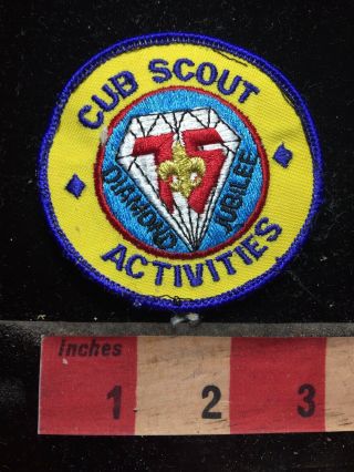 Vtg Cub Scout Activities 1985 Diamond Jubilee Bsa Boy Scout Patch 78yi