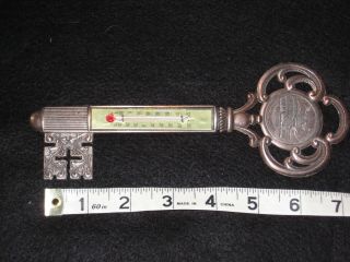 Vintage Washington Dc Souvenir Key Thermometer Metal U.  S.  Old Capitol Building