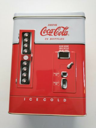 Vintage 1997 Red Coca Cola Tin Box 8 X 6 Inches