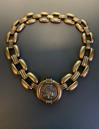 18802030 Vintage 1980s Statement Piece In The Style Of A Versace Necklace 15”