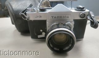 Vintage Yashica J - 3 Camera W/ Yashica Auto Yahsinon Lens 1:2 F= 5cm