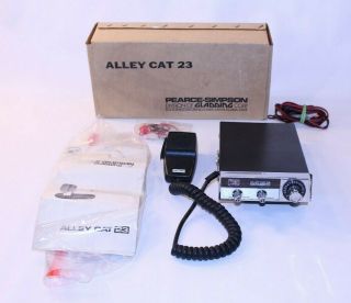Vtg 1970s Pearce - Simpson Gladding Alley Cat 23 Cb Radio Complete W Mic