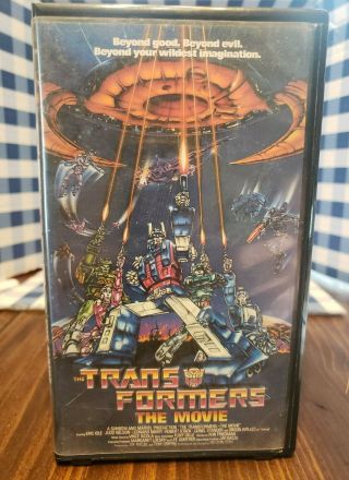 The Transformers: The Movie (1986) Vintage Vhs Cassette -