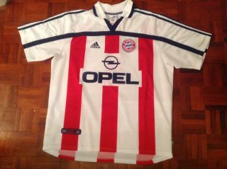 Bayern Munich Away Shirt.  2000 2001.  Adidas.  Vintage.  Xl.