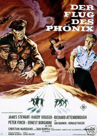 The Flight Of The Phoenix Vintage Movie Poster Print