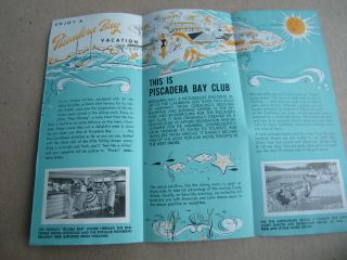 Old Vintage 1950 ' s - CURACAO - Piscadera Bay Club - Travel Brochure - Caribbean 2
