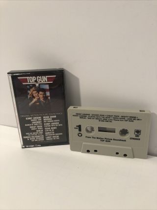 Top Gun Motion Picture Soundtrack Cassette Vintage Tape