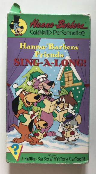 Hanna - Barbera Friends Sing - A - Long Kids Vintage Christmas Holiday Vhs Tape