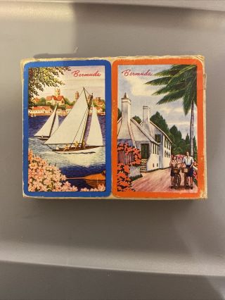 Vintage Bermuda Souvenir Playing Cards 2 Decks Complete