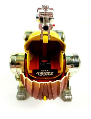 Vintage Beralios Gb - 02 Yellow Robot Lion Mirai Robo Daltanious Voltron Popy Y&k