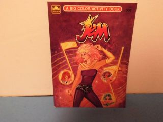 1986 JEM - A BIG COLOR/ACTIVITY BOOK,  by GOLDEN 2