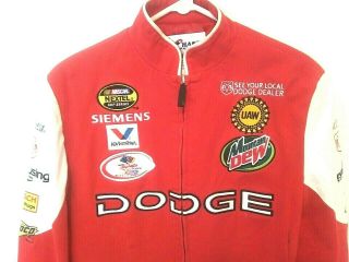 Vintage - Woman ' s Racing Jacket - Dodge Logo & Sponsor Patches - Emblem - Size XL - NASCAR 2