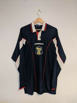 Scotland Vintage Umbro Home Football Shirt 1996/97 Size Xl - Long Sleeve - 90s