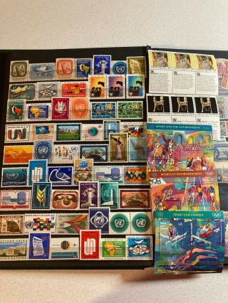67 Vintage United Nations Stamps Lot
