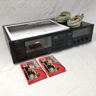 Yamaha Natural Sound K - 340 Stereo Cassette Deck Player Recorder Vintage 1987