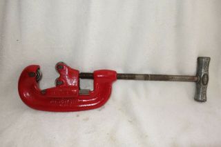 Vintage Ridgid Pipe Cutter No.  1 - 2 Heavy Duty 1/8 " To 2 " Inch Pipe