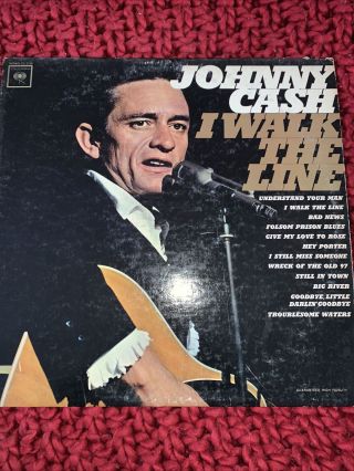 Vintage Vinyl Lp Johnny Cash I Walk The Line