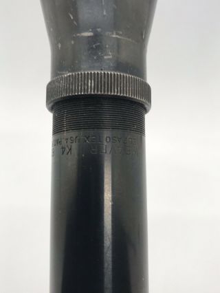 Vintage Weaver K - 4 60B Rifle Scope Crosshair Reticle with QD cover El Paso TX 3