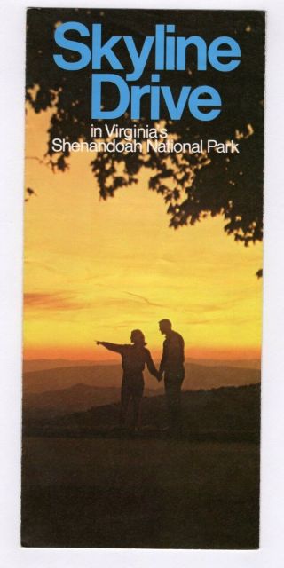Skyline Drive Shenandoah National Park Virginia Vintage Travel Brochure Rm2