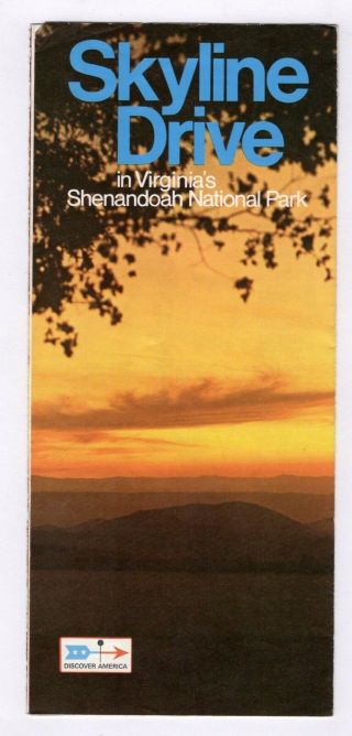 Skyline Drive Shenandoah National Park Virginia Vintage Travel Brochure RM2 3