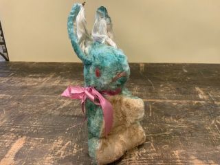 Antique Vintage Mohair Stuffed Easter Bunny Rabbit