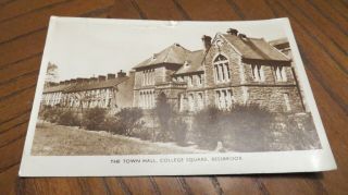 Vintage Postcard R/p Bessbrook Town Hall College Square Armagh N Ireland 1956