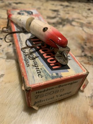 Vintage Heddon Creek Chub Minnow Fishing Lure Antique Wisconsin Tackle Box Bait