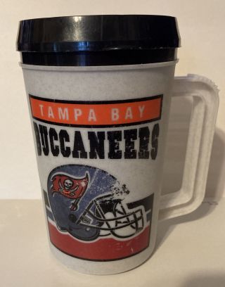Vintage Tampa Bay Buccaneers Nfl Insulated Travel Tumbler 22oz Mug Cup Usa