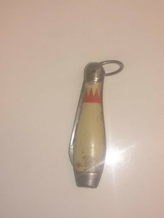 Vintage Imperial Bowling Pin Ball Key Chain Miniature Knife 7