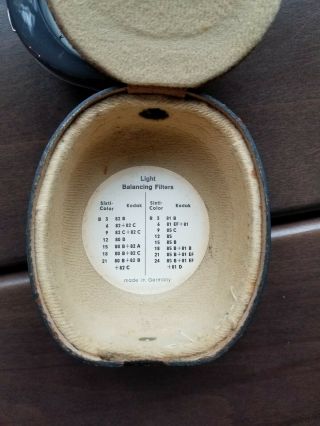 Vintage Gossen Sixticolor Color Temperature Light Meter w/ Leather Case 3