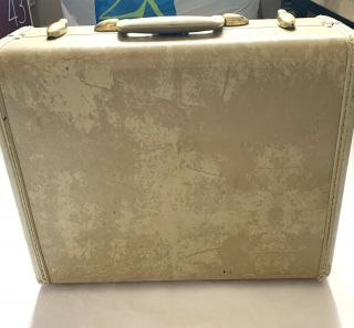Vintage Samsonite Luggage Marbled Beige Color Style 4516 1950s Read Desc