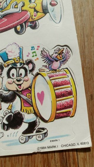 Vintage Mark 1 Stickers Cute Panda Bears 1984 Rare 2