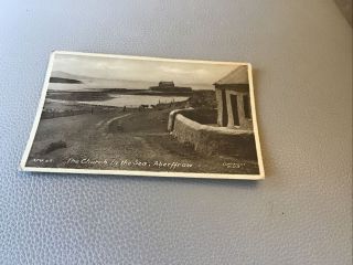 Vintage Post Card The Church In The Sea,  Aberffraw.