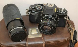 RICOH XR - 10 Vintage Camera Bundle w/Case & Strap SOLIGOR 80 - 200MM CANON SKY 1 - A 2