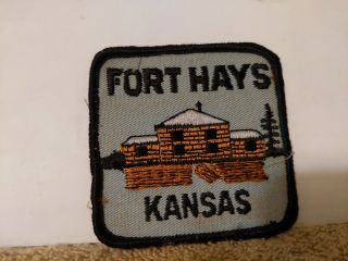 Travel Fort Hayes Kansas Color Patch 3 X 3 Inches