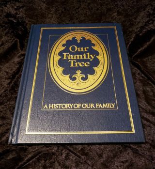 Vintage Our Family Tree Blank Book A History Of Our Family 1977 Blue