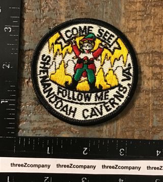 Vintage Shenandoah Caverns Virginia Travel Souvenir Patch Va Come See Follow Me