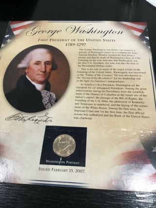 George Washington Commemorative Coin And Stamp